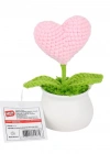 NessiWorld FL-7 12Lİ Kroşe Örgü Saksıda Kalp