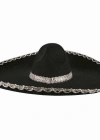NessiWorld Sombrero Meksika Şapkası Mariachi Gümüş Şeritli Yetişkin Boy