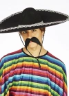 NessiWorld Sombrero Meksika Şapkası Mariachi Gümüş Şeritli Yetişkin Boy