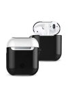 Newface Airpods 2 (2.nesil) 3in1 Kılıf - Siyah-Beyaz