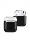Newface Airpods 2 (2.nesil) 3in1 Kılıf - Siyah-Beyaz