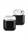 Newface Airpods 2 (2.nesil) 3in1 Kılıf - Siyah-Beyaz