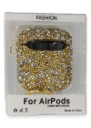 Newface Airpods 2 (2.nesil) Mira Taşlı Kılıf - Gold