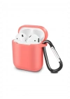 Newface Airpods 2 (2.nesil) Sert Silikon Kılıf - Fuşya