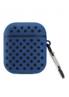 Newface Airpods 2 (2.nesil) Spor Delikli Kılıf - Lacivert-Siyah
