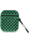Newface Airpods 2 (2.nesil) Spor Delikli Kılıf - Yeşil-Siyah