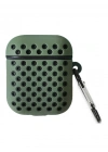 Newface Airpods 3 (3.nesil) Spor Delikli Kılıf - Haki Yeşil-Siyah