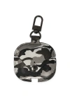 Newface Airpods Pro 2 (2.nesil) Çanta Kamuflaj Deri Kılıf - Gri