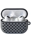 Newface Airpods Pro 2 (2.nesil) Spor Delikli Kılıf - Gri-Siyah