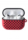 Newface Airpods Pro 2 (2.nesil) Spor Delikli Kılıf - Kırmızı-Siyah