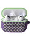 Newface Airpods Pro 2 (2.nesil) Spor Delikli Kılıf - Lila-Yeşil