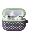 Newface Airpods Pro 2 (2.nesil) Spor Delikli Kılıf - Lila-Yeşil