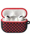 Newface Airpods Pro 2 (2.nesil) Spor Delikli Kılıf - Siyah-Kırmızı