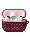 Newface Airpods Pro 2 (2.nesil) Spor Delikli Kılıf - Siyah-Kırmızı