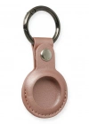 Newface Airtag Anahtarlık Deri Kılıf - Rose Gold