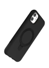 Newface Apple iPhone 11 Regal Magsafe Standlı Kapak - Siyah