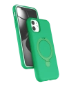 Newface Apple iPhone 11 Regal Magsafe Standlı Kapak - Yeşil