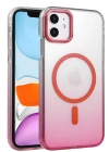 Newface Apple iPhone 12 Glossy Magsafe Kapak - Pembe