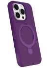 Newface Apple iPhone 14 Pro Max Regal Magsafe Standlı Kapak - Derin Mor