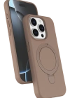 Newface Apple iPhone 15 Pro Max Regal Magsafe Standlı Kapak - Çöl Titanyum