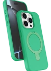 Newface Apple iPhone 15 Pro Max Regal Magsafe Standlı Kapak - Yeşil