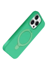 Newface Apple iPhone 15 Pro Max Regal Magsafe Standlı Kapak - Yeşil