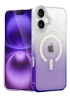 Newface Apple iPhone 16 Plus Pummel Shiny Magsafe Kapak - Mor