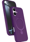 Newface Apple iPhone 16 Plus Regal Magsafe Standlı Kapak - Derin Mor