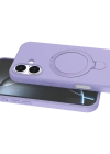 Newface Apple iPhone 16 Plus Regal Magsafe Standlı Kapak - Lila