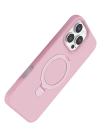 Newface Apple iPhone 16 Pro Regal Magsafe Standlı Kapak - Açık Pembe