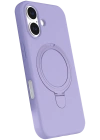 Newface Apple iPhone 16 Regal Magsafe Standlı Kapak - Lila