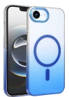 Newface Apple iPhone 16E Glossy Magsafe Kapak - Mavi