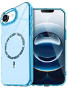 Newface Apple iPhone 16E Live Diamond Magsafe Kapak - Mavi
