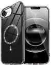 Newface Apple iPhone 16E Live Diamond Magsafe Kapak - Siyah