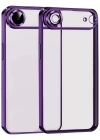 Newface Apple iPhone 17 Air Razer Lensli Silikon - Açık Mor