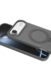 Newface Apple iPhone 17 Air Regal Magsafe Standlı Kapak - Titan Gri