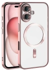 Newface Apple iPhone 17 Kross Magneticsafe Kapak - Rose