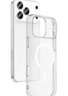 Newface Apple iPhone 17 Pro Combo Sert Şeffaf Magsafe Kapak - Şeffaf