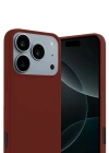 Newface Apple iPhone 17 Pro First Silikon - Bordo