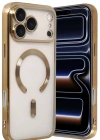 Newface Apple iPhone 17 Pro Kross Magneticsafe Kapak - Gold
