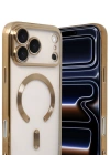 Newface Apple iPhone 17 Pro Kross Magneticsafe Kapak - Gold