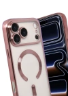 Newface Apple iPhone 17 Pro Kross Magneticsafe Kapak - Rose