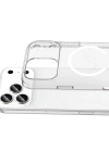 Newface Apple iPhone 17 Pro Max Combo Sert Şeffaf Magsafe Kapak - Şeffaf