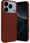 Newface Apple iPhone 17 Pro Max First Silikon - Bordo