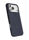 Newface Apple iPhone 17 Pro Regal Magsafe Standlı Kapak - Lacivert