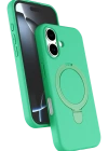 Newface Apple iPhone 17 Regal Magsafe Standlı Kapak - Yeşil