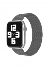 Newface Apple Watch 38mm Ayarlı Solo Silikon Kordon - Gri
