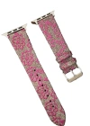 Newface Apple Watch 38mm Creeper Desenli Kordon - Pembe