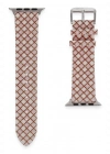 Newface Apple Watch 38mm Karo Motif Kordon - Pembe