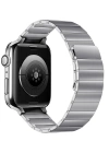 Newface Apple Watch 38mm KR404 Huks Kordon - Gümüş
